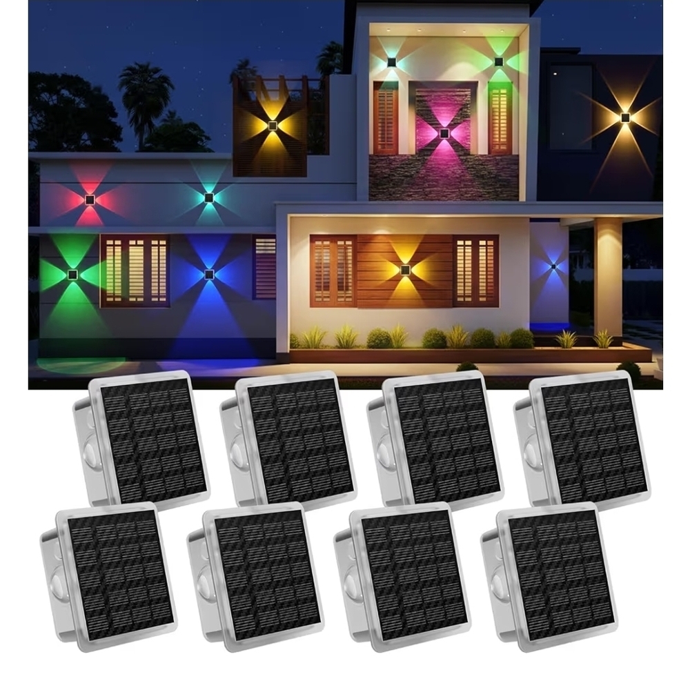 Solar LED Wall Lights 8 Pack